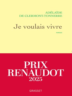 cover image of Je voulais vivre